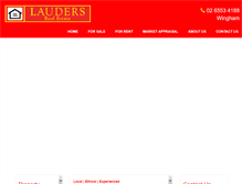 Tablet Screenshot of laudersre.com.au